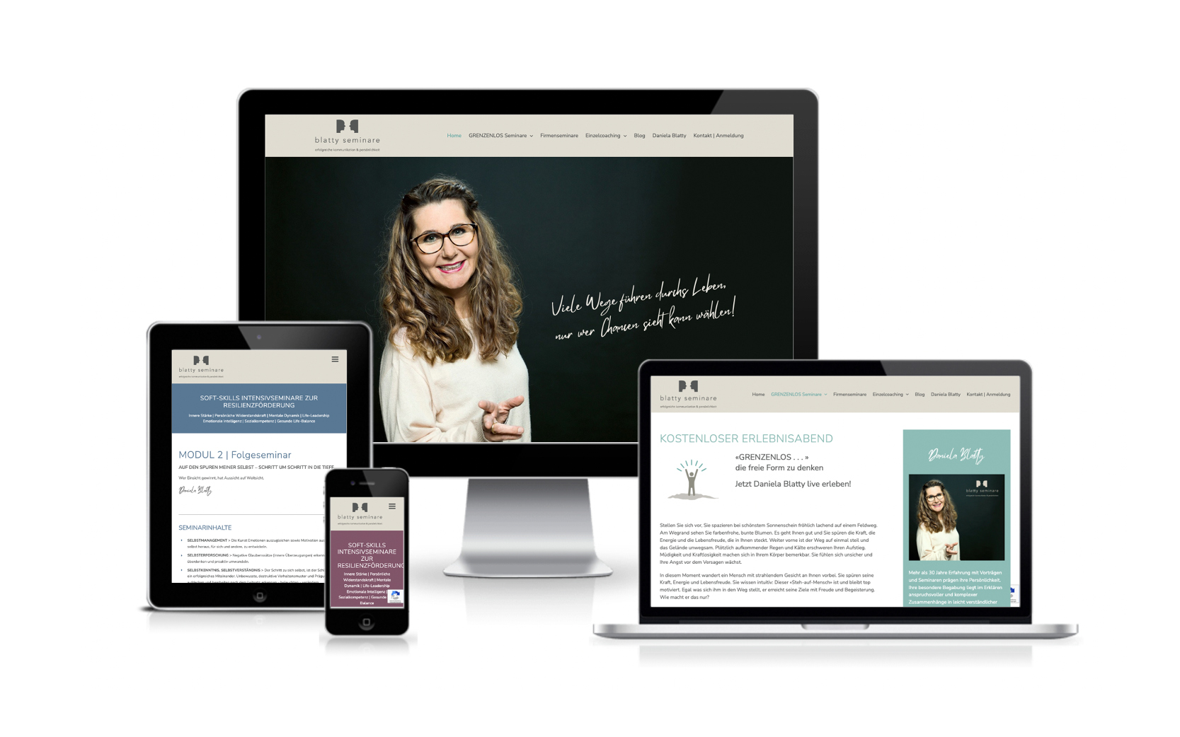 Website-Portfolio Iris Eigenmann | Blattyseminare - Daniela Blatty | Website