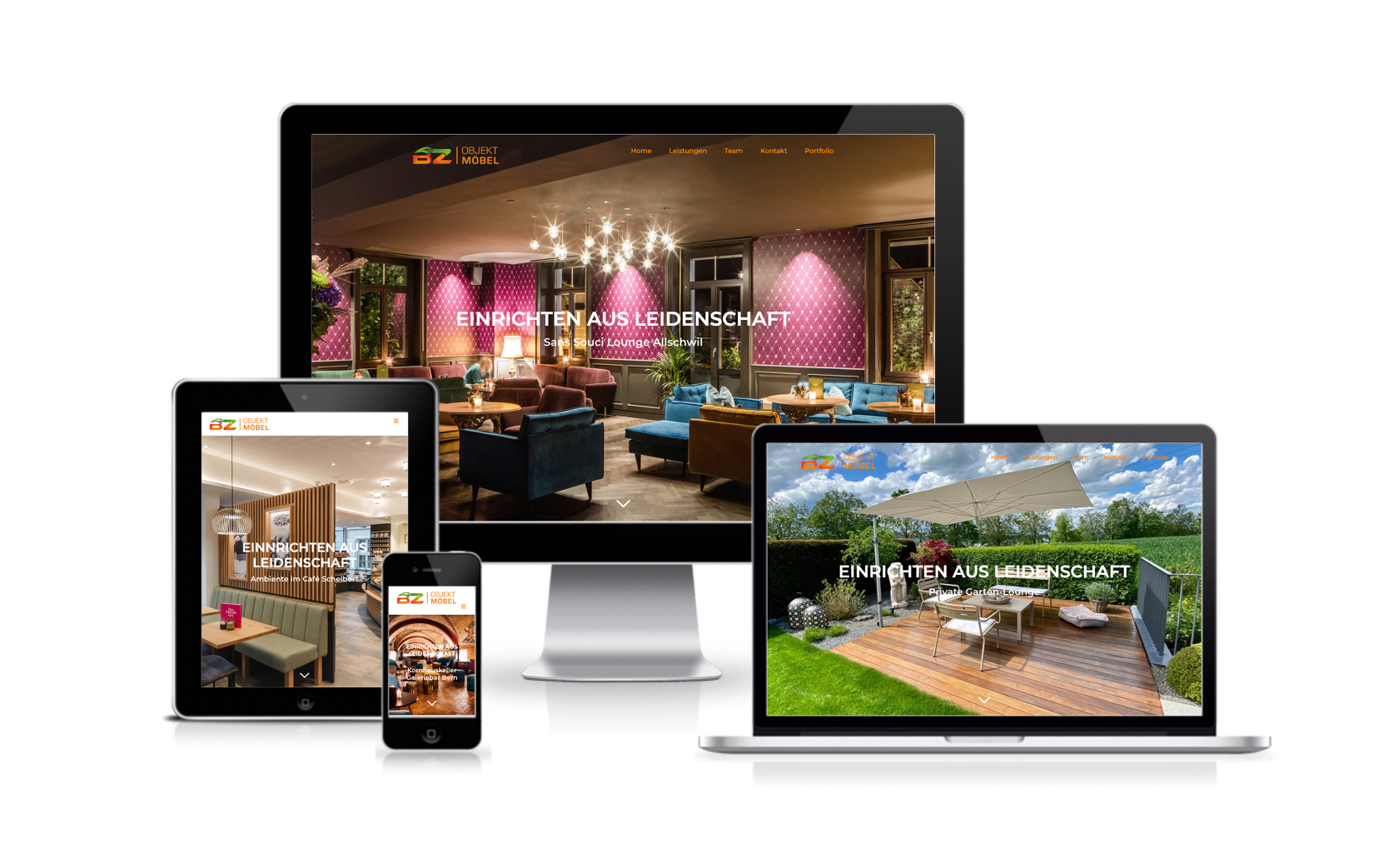 Website-Portfolio Iris Eigenmann | BZ Objektmöbel - Bruno Zwyer | Website