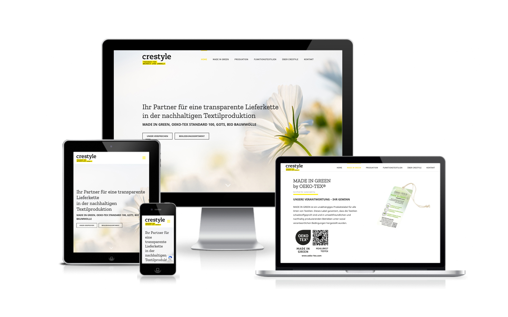 Website-Portfolio Iris Eigenmann | Crestyle - Doris Forster | Website