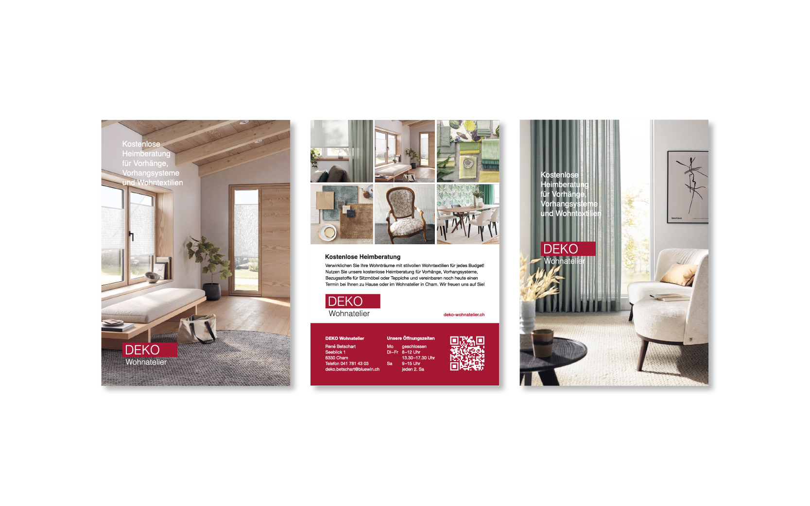 Website-Portfolio Iris Eigenmann | DEKO Wohnatelier - René Betschart | Flyer