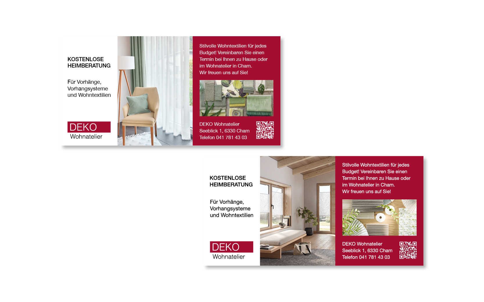 Website-Portfolio Iris Eigenmann | DEKO Wohnatelier - René Betschart | Inserate