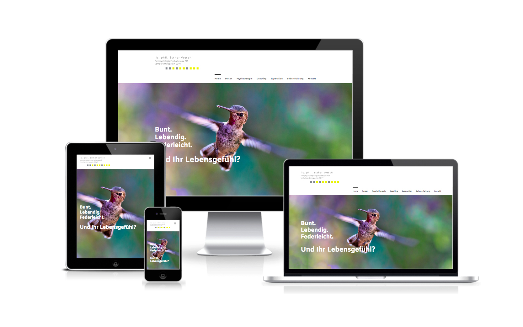 Website-Portfolio Iris Eigenmann | Esther Vetsch | Website