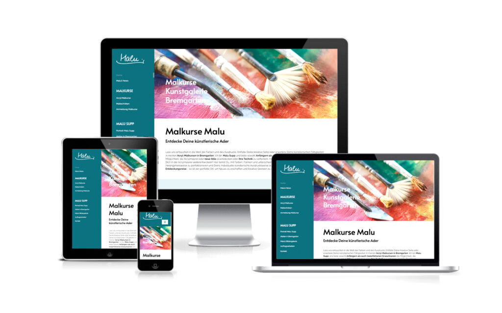 Website-Portfolio Iris Eigenmann | Malkurse Malu Supp | Website