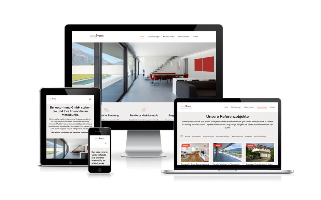 Website-Portfolio Eigenmann Projekte GmbH | esco-immo.ch | Website