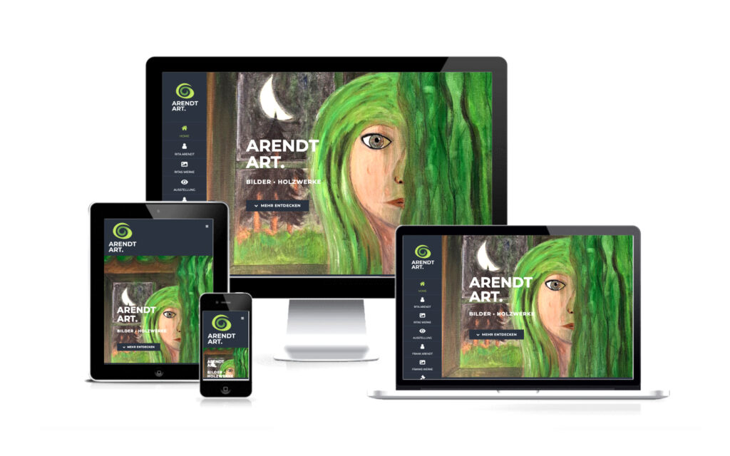 Website-Portfolio Iris Eigenmann | Arendt Art | Website