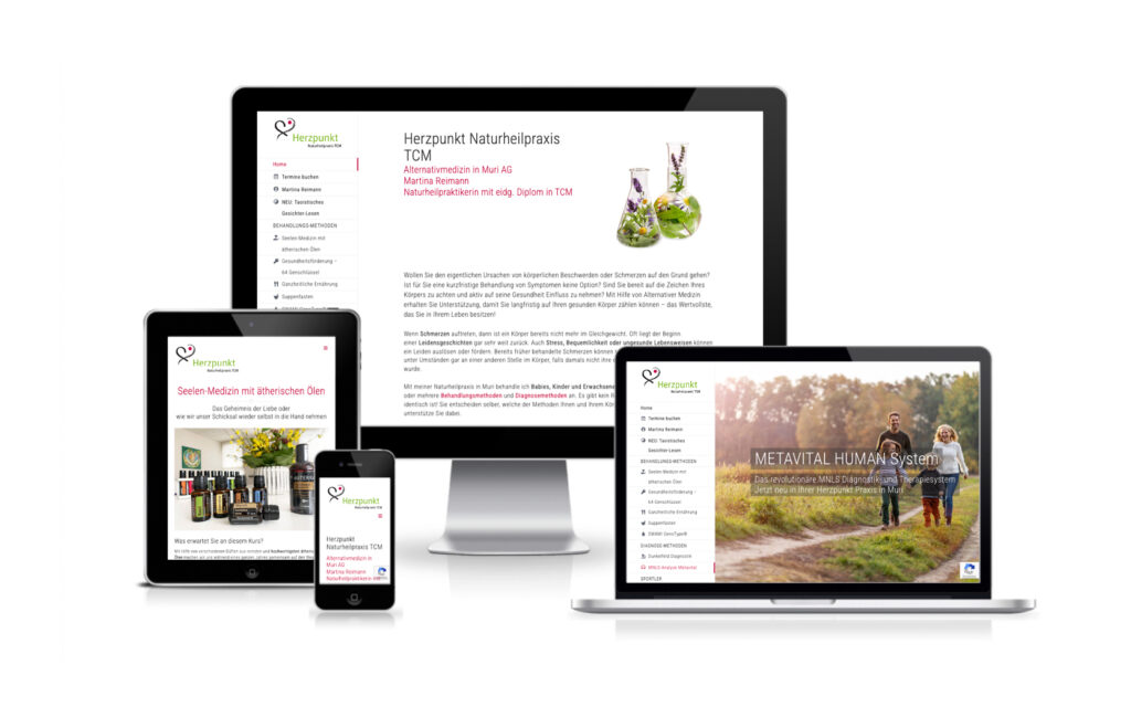 Website-Portfolio Iris Eigenmann | Herzpunkt Praxis | Website