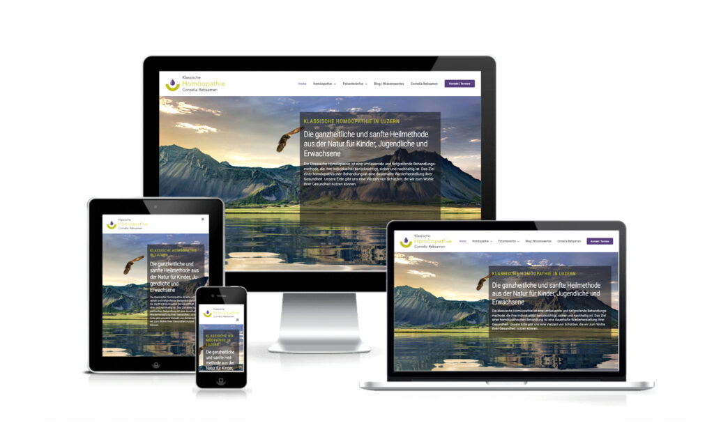 Website-Portfolio Iris Eigenmann | Homöopathie Rebsamen Luzern | Website