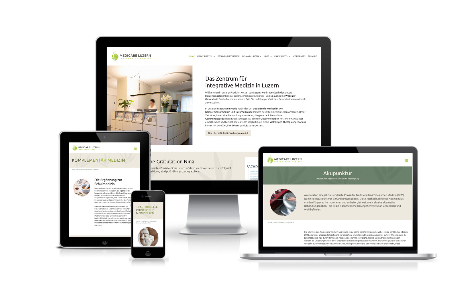 Website-Portfolio Iris Eigenmann | Medicare Luzern | Website