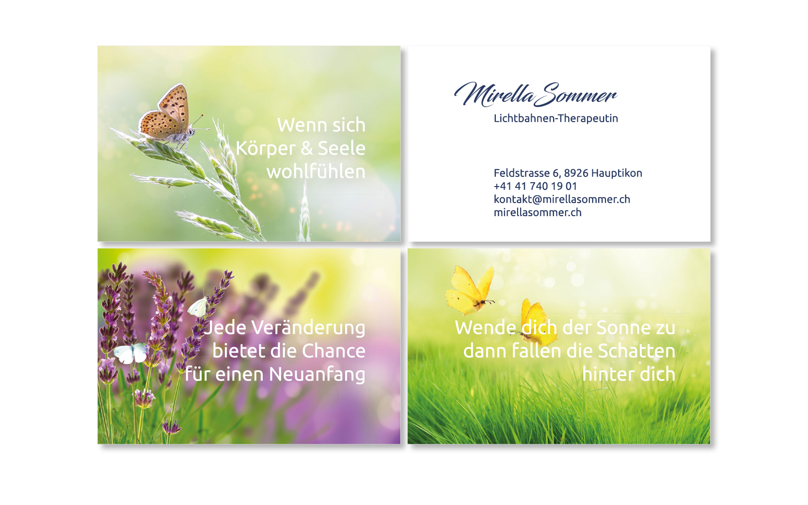 Grafik-Portfolio Iris Eigenmann | Mirellasommer | Visitenkarte