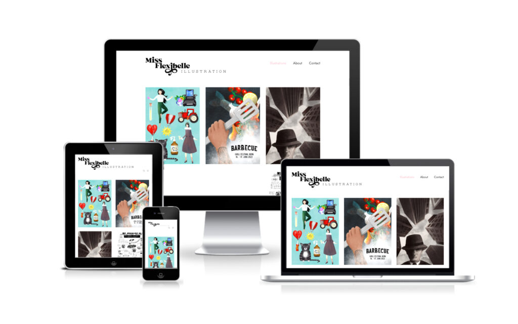 Website-Portfolio Iris Eigenmann | Missflexibelle Pia Tgetgel | Website