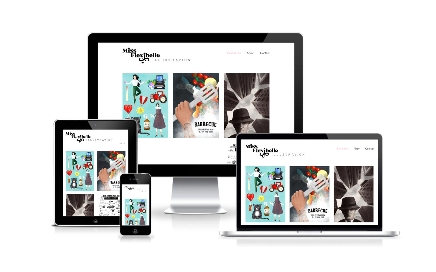 Website-Portfolio Iris Eigenmann | Missflexibelle Pia Tgetgel | Website