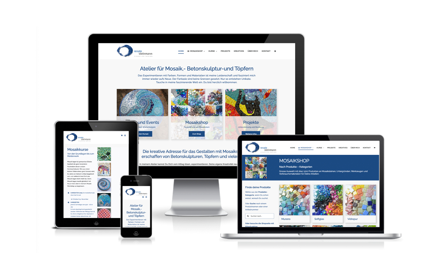 Website-Portfolio Iris Eigenmann | Mosaiksteine Renate Steinmann | Website