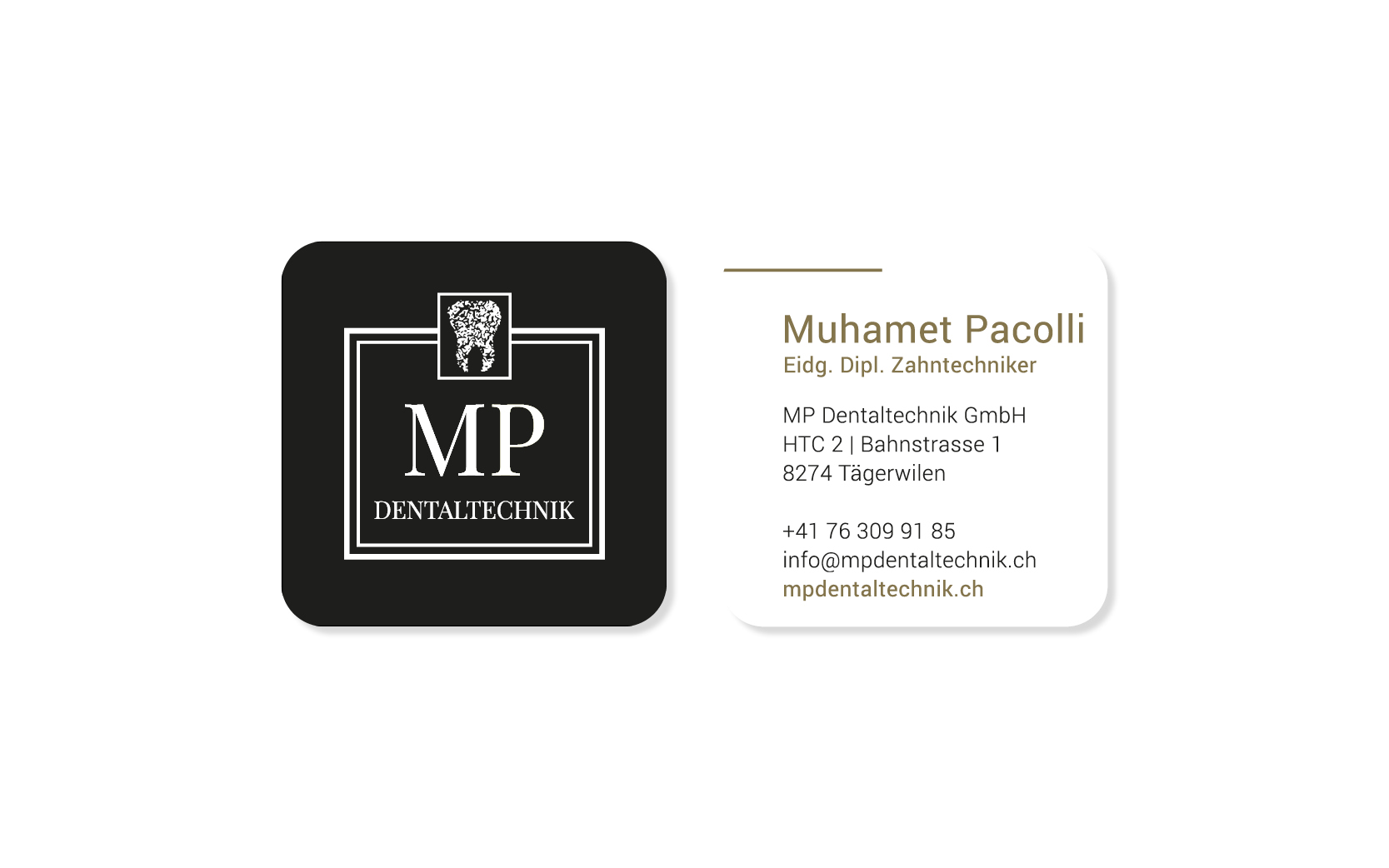 Website-Portfolio Iris Eigenmann | MP Dentaltechnik GmbH | Visitenkarte