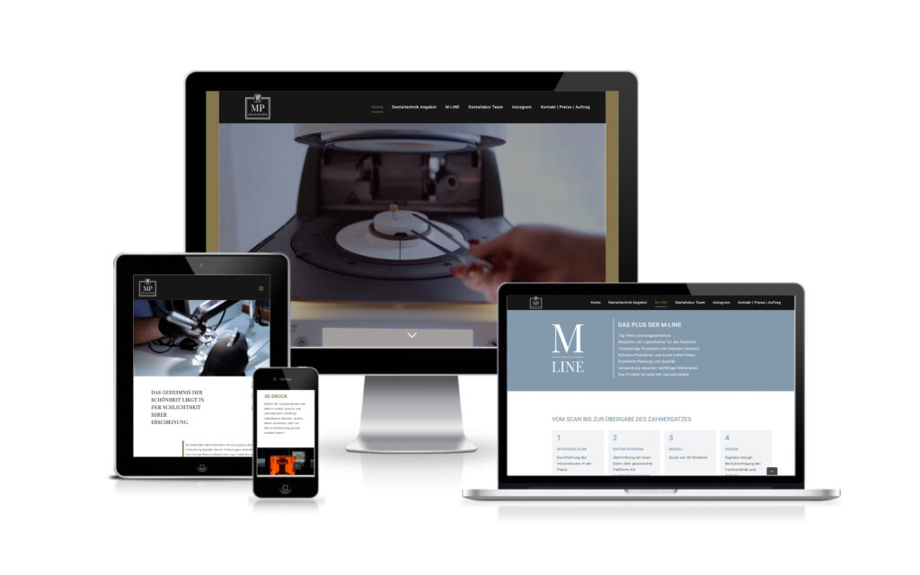Website-Portfolio Iris Eigenmann | MP Dentaltechnik GmbH | Website
