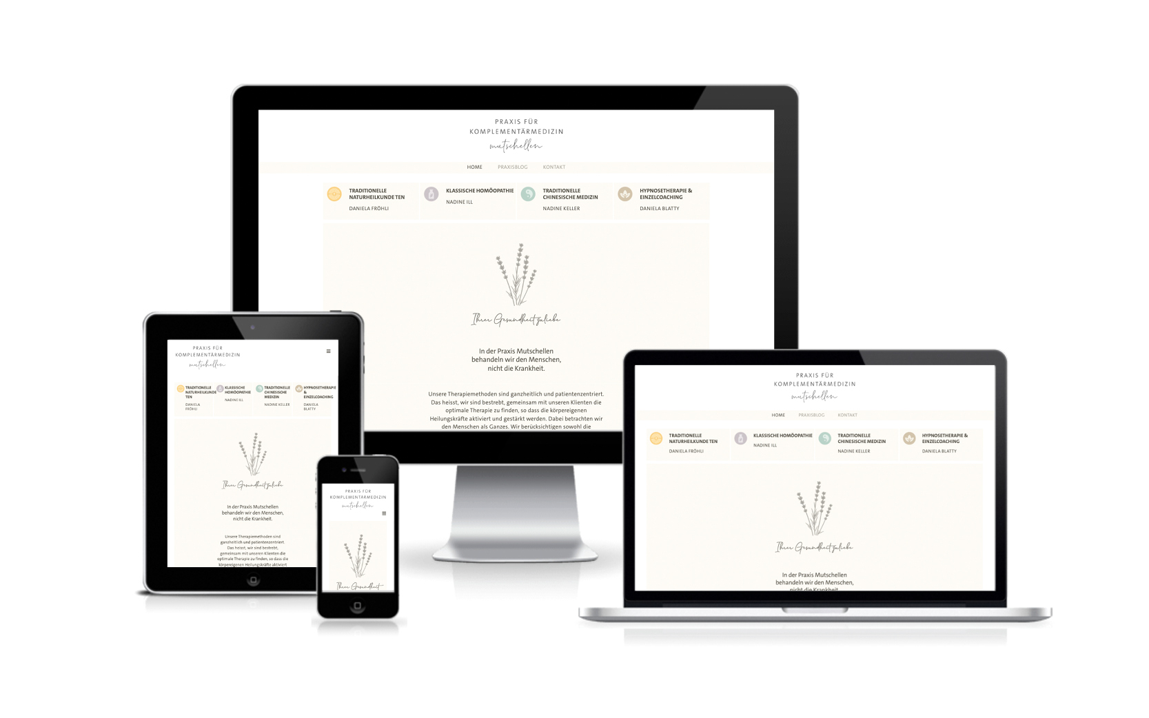 Website-Portfolio Iris Eigenmann | Praxis Mutschellen | Website