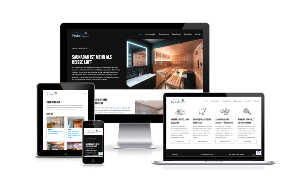 Website-Portfolio Iris Eigenmann | Probst Saunabau GmbH | Website