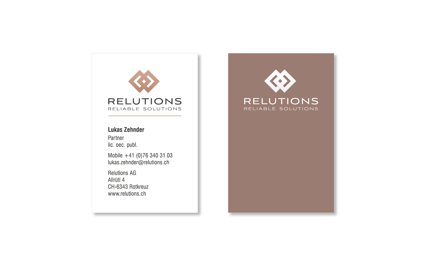 Website-Portfolio Iris Eigenmann | Relutions AG | Visitenkarte