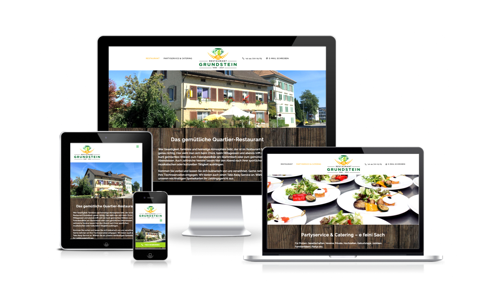 Website-Portfolio Iris Eigenmann | Restaurant Grundstein Thalwil | Website