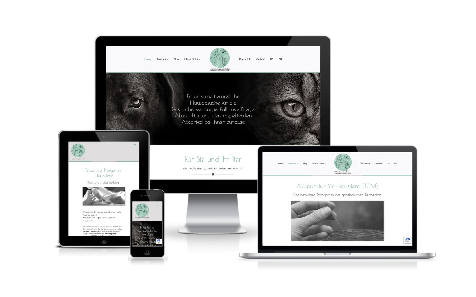 Website-Portfolio Iris Eigenmann | Tierarztpraxis Huber | Website