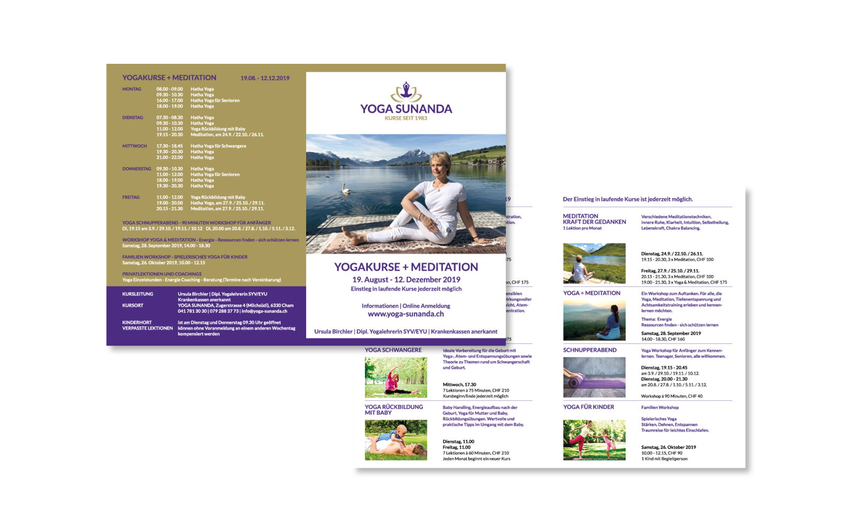 Grafik-Portfolio Iris Eigenmann | Yoga Sunanda | Folder