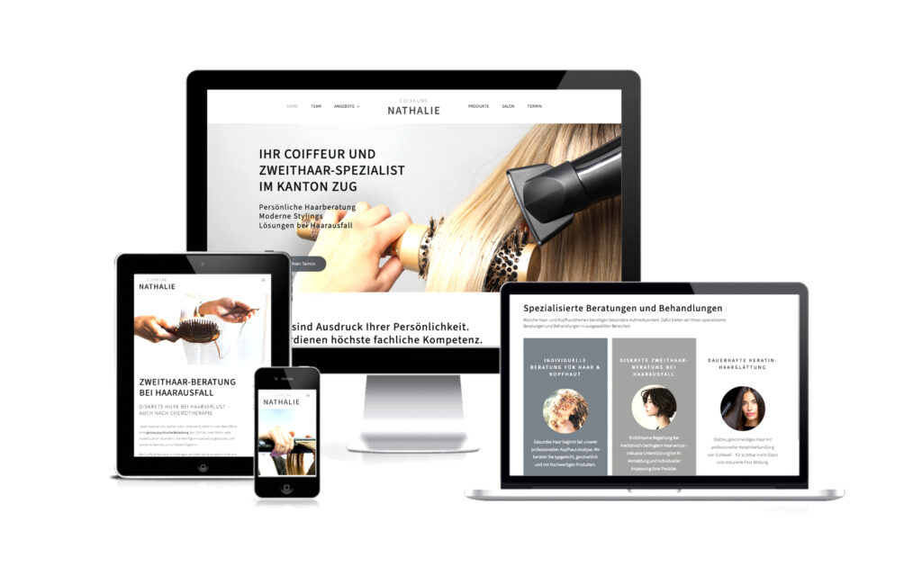 Website-Portfolio Iris Eigenmann | Coiffure Nathalie | Website